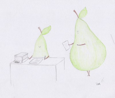 angry pear at work