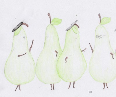 angry pear meets bohemian pears