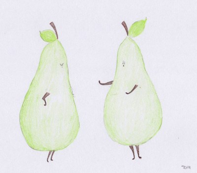 angry pear meets pleasant pear 1