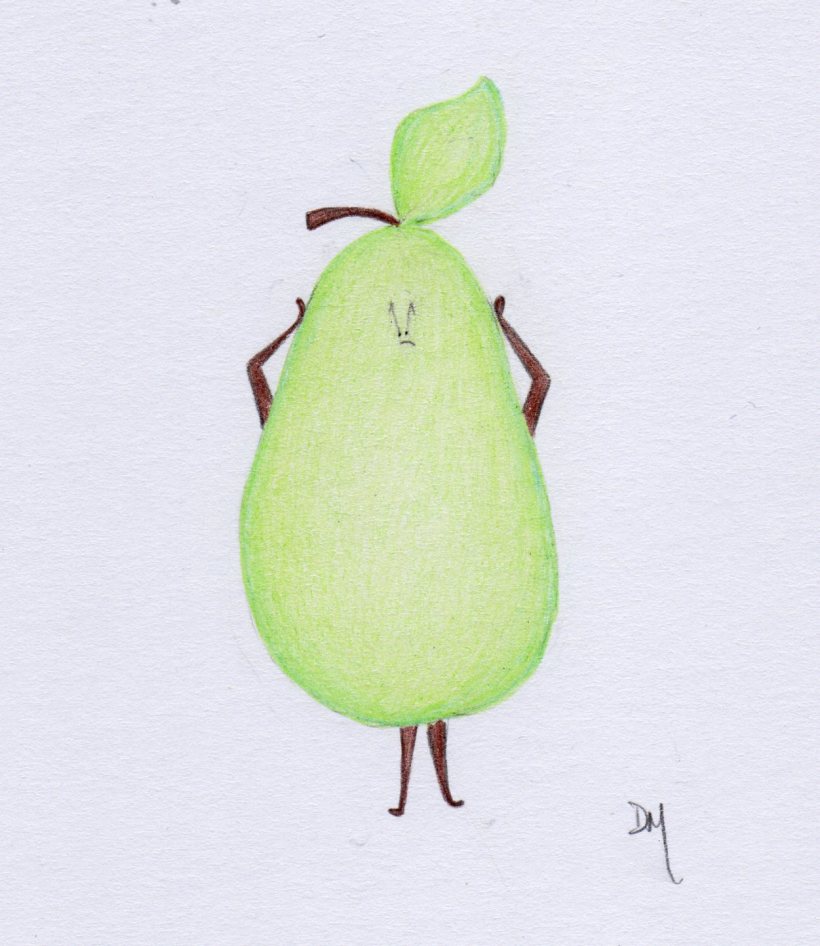 stressed pear