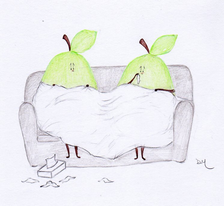two sick pears