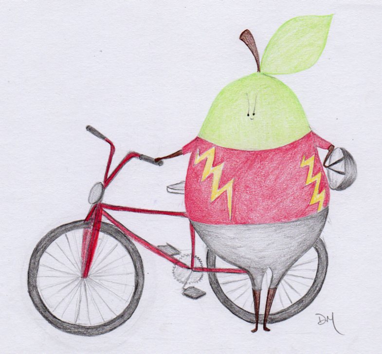 cyclist pear