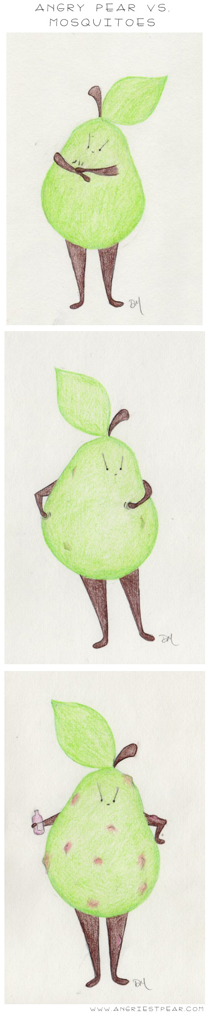 angry pear vs mosquitos