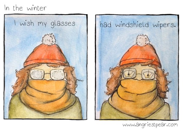 windshield wipers on glasses